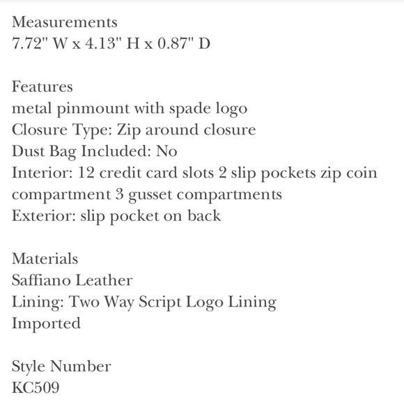 🆕 Kate Spade Madison Zippered Continental Wallet - Picture 12 of 12